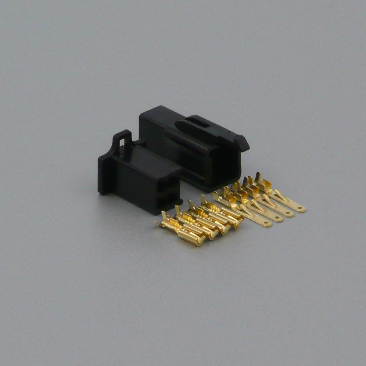 Sada konektoru Faston 2.8 mm, 4 póly, černá