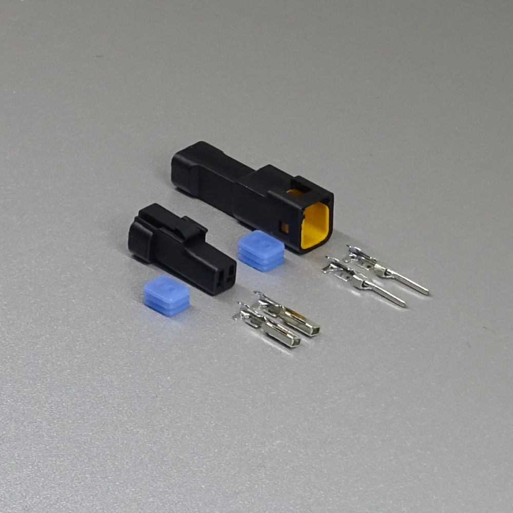 Sada vodotěsného konektoru 0.9 mm, 2 póly, černá